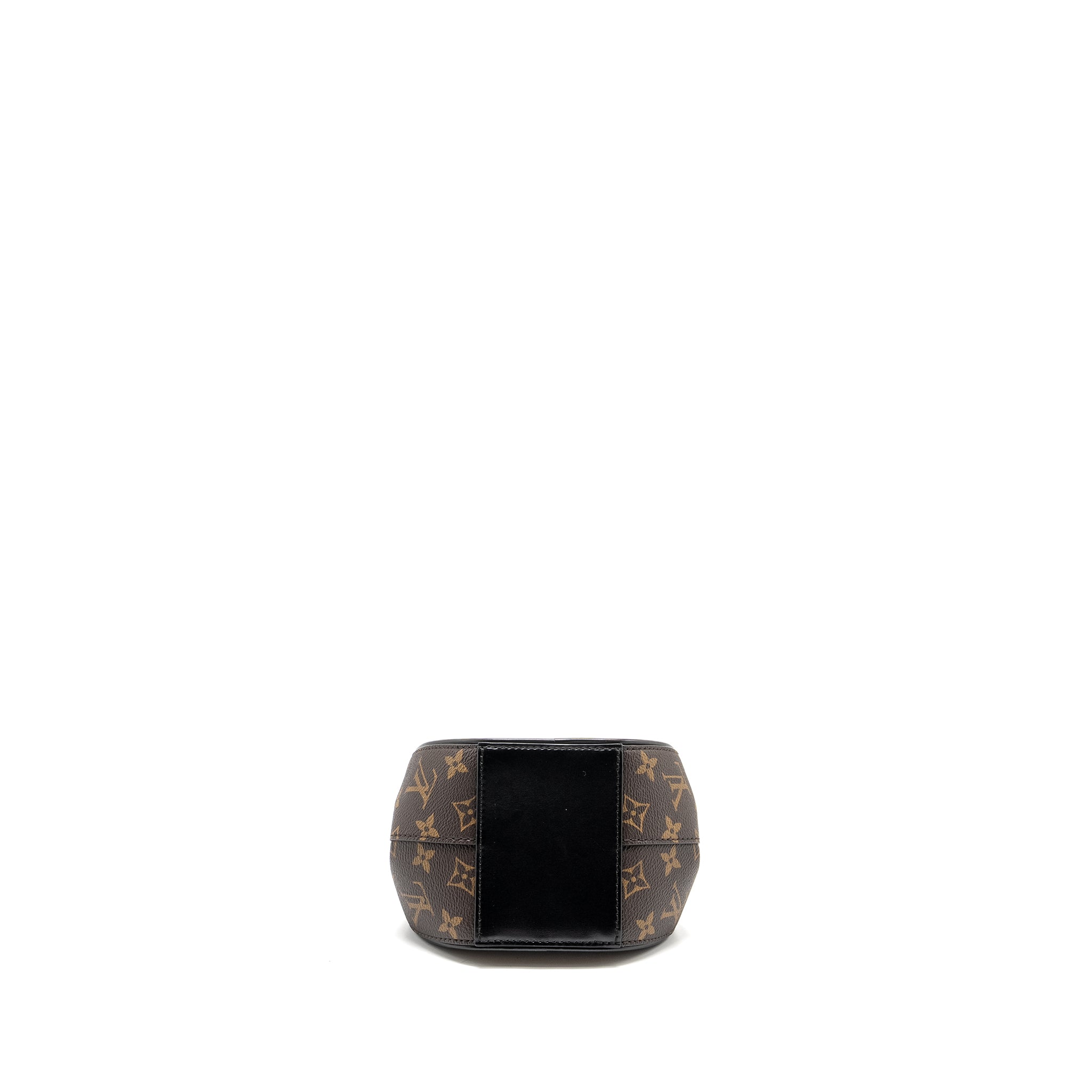 AAA Replica Louis Vuitton LV BOURSICOT CHAIN BAG REVERSE MONOGRAM CANVAS/LEATHER BLACK HARDWARE