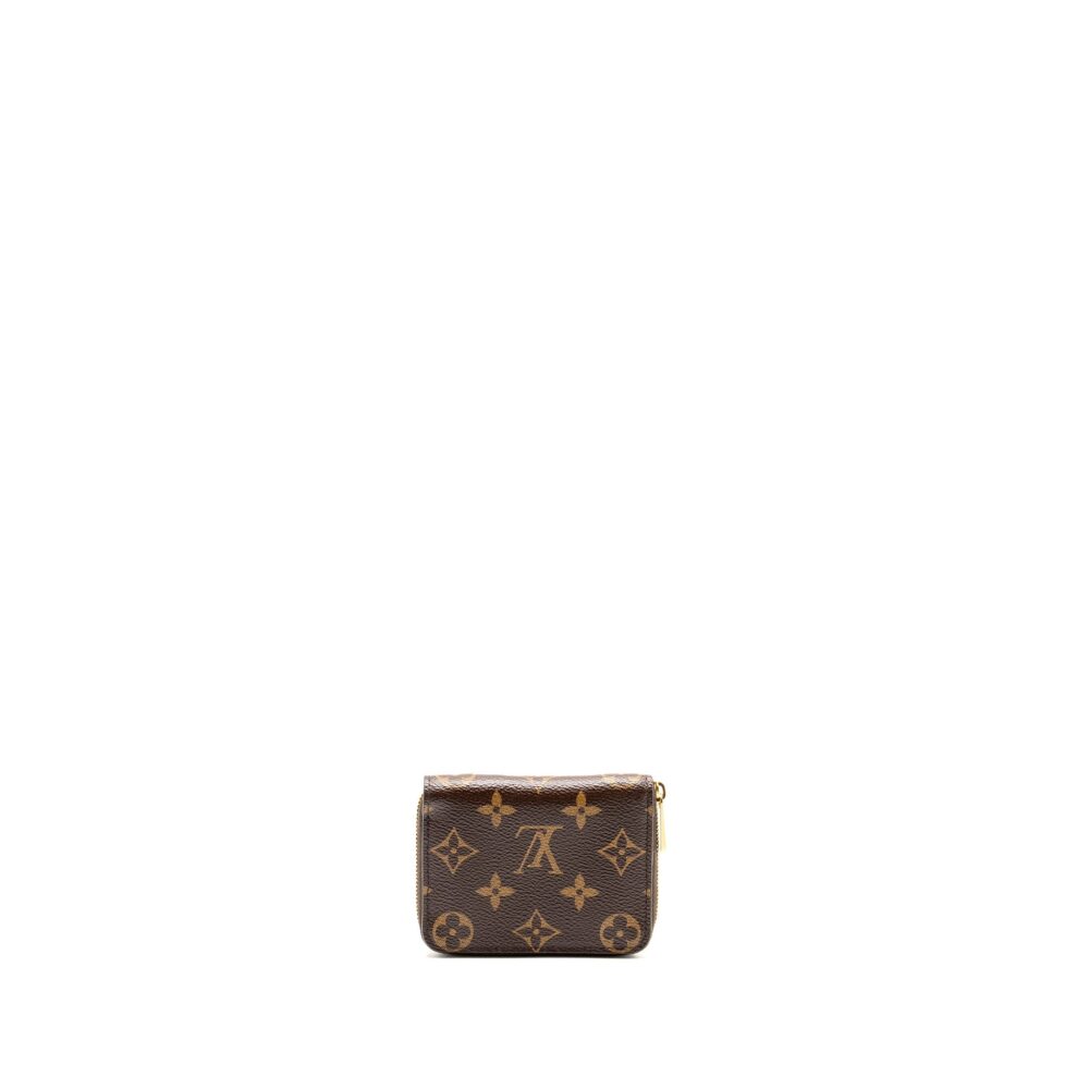 AAA Replica Louis Vuitton LV ZIPPER COIN PURSE MONOGRAM CANVAS BROWN GHW