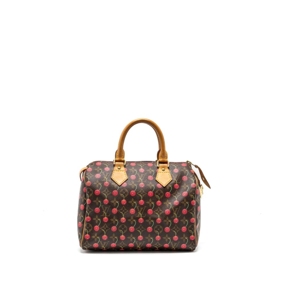 AAA Replica Louis Vuitton LV SPEEDY 25 CHERRY BLOSSOM MONOGRAM CANVAS GHW