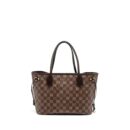 AAA Replica Louis Vuitton LV NEVERFULL PM DAMIER EBENE CANVAS GHW