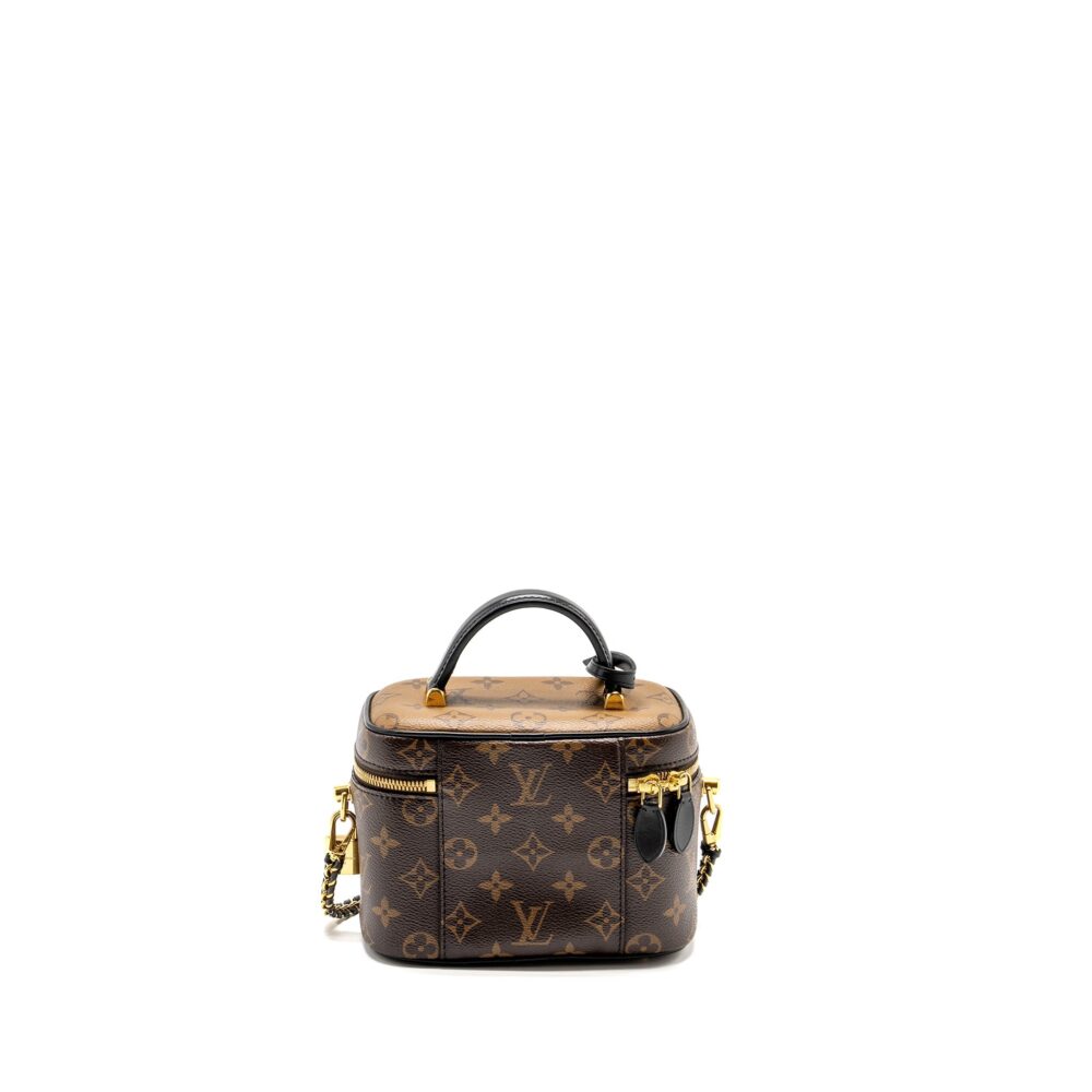 AAA Replica Louis Vuitton LV VANITY CASE PM MONOGRAM REVERSE CANVAS GHW