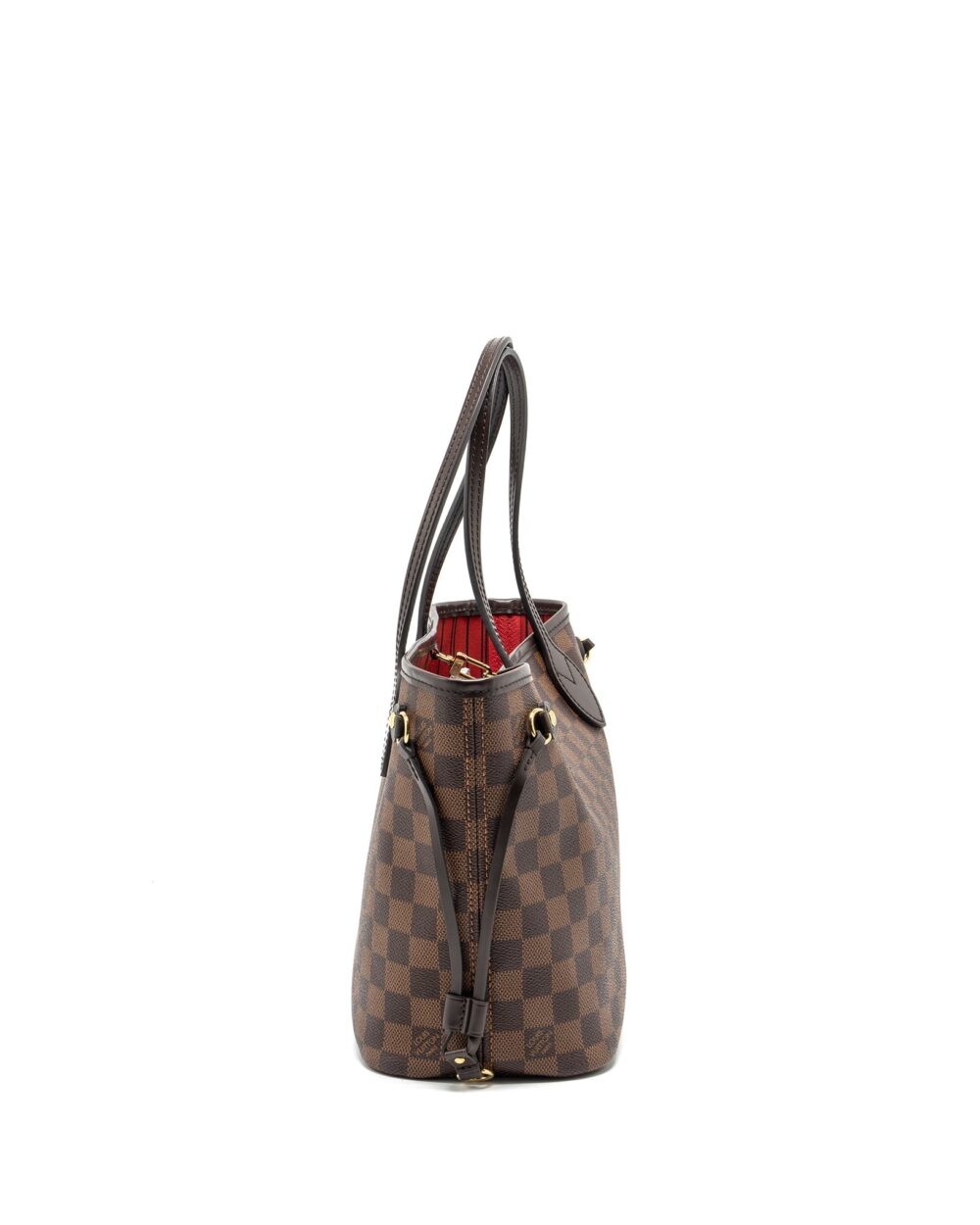 AAA Replica Louis Vuitton LV NEVERFULL PM DAMIER EBENE CANVAS GHW