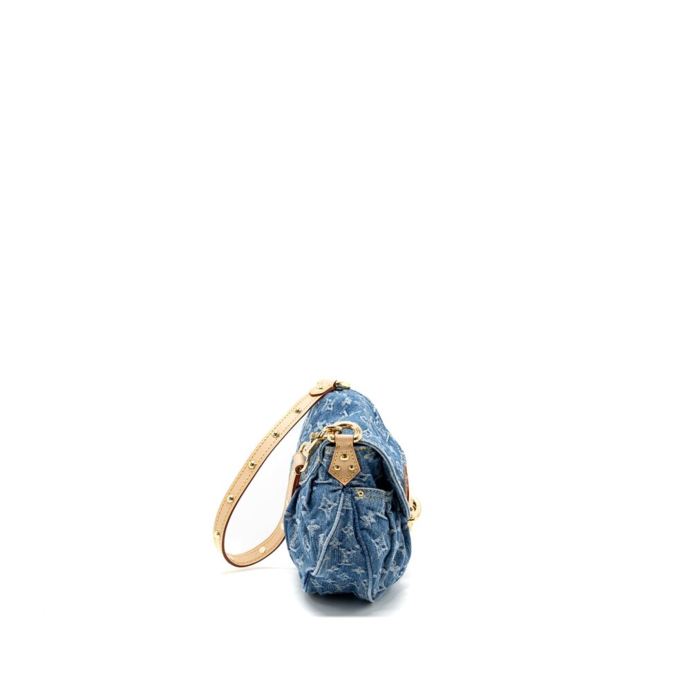 AAA Replica Louis Vuitton LV SUNSET BAG DENIM BLUE GHW (NEW VERSION)