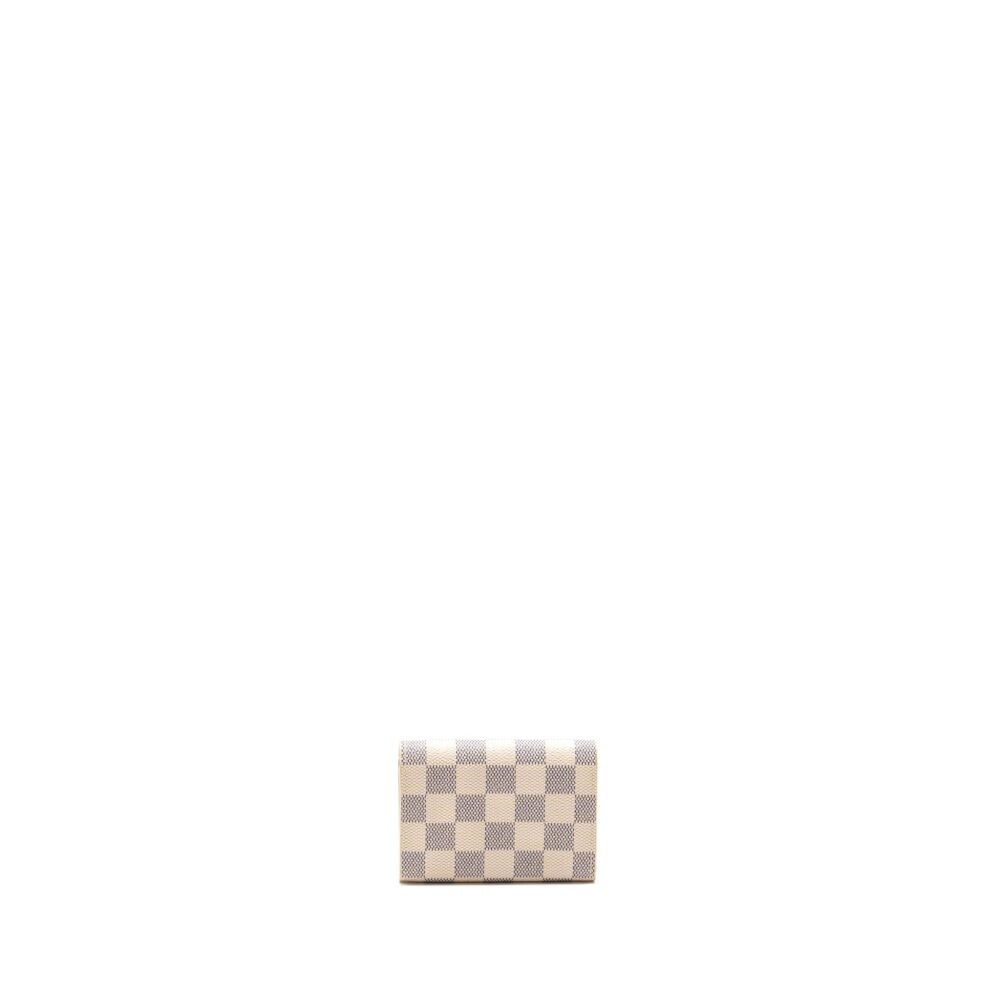 AAA Replica Louis Vuitton LV ROSALIE COIN PURSE DAMIER AZUR CANVAS GHW