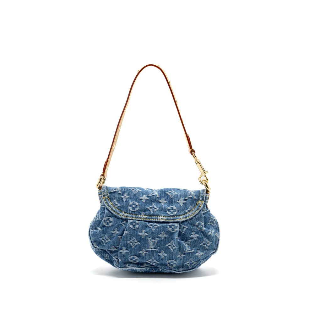 AAA Replica Louis Vuitton LV SUNSET BAG DENIM BLUE GHW (NEW VERSION)