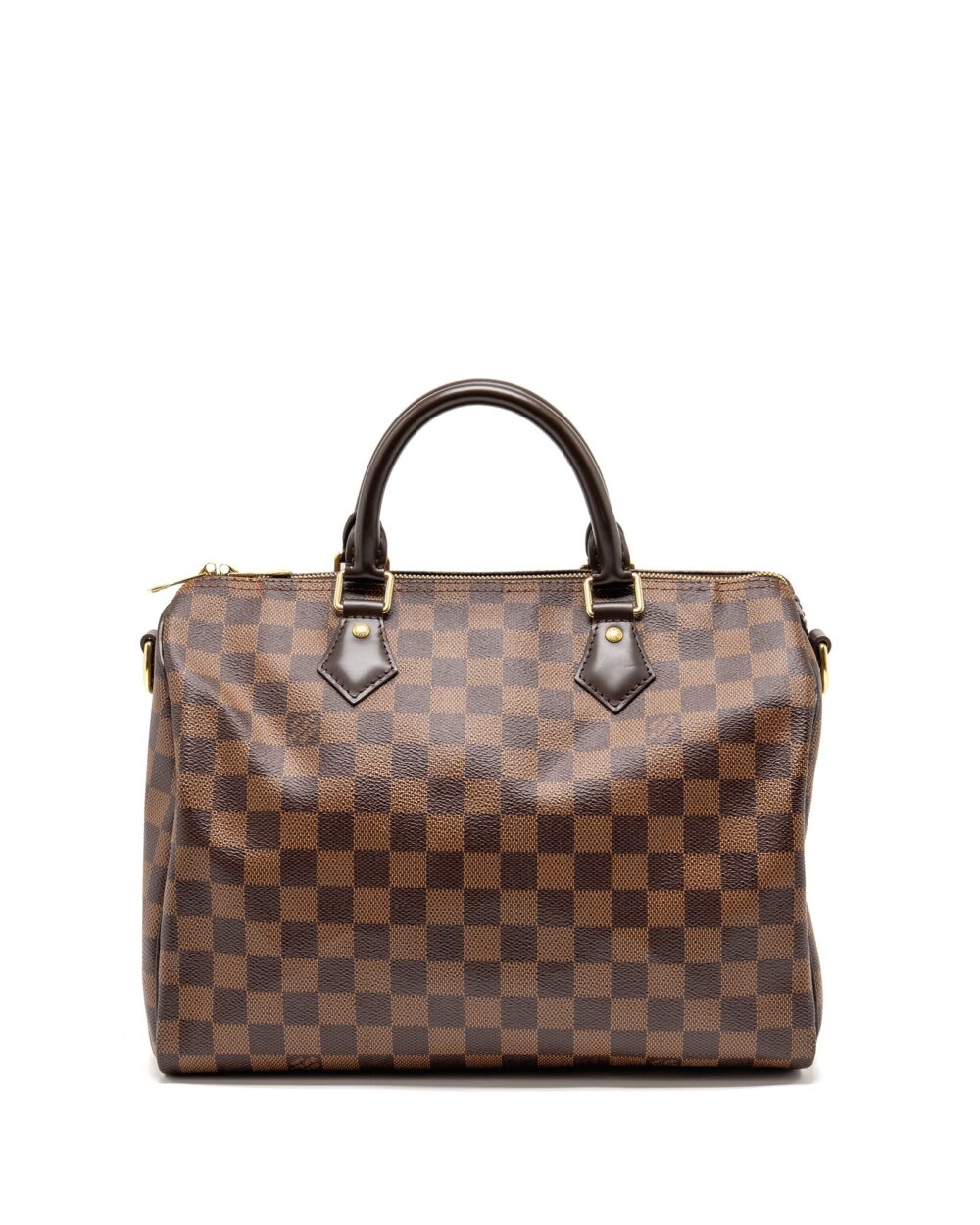 AAA Replica Louis Vuitton LV SPEEDY BANDOULIERE 30 DAMIER EBENE CANVAS GHW