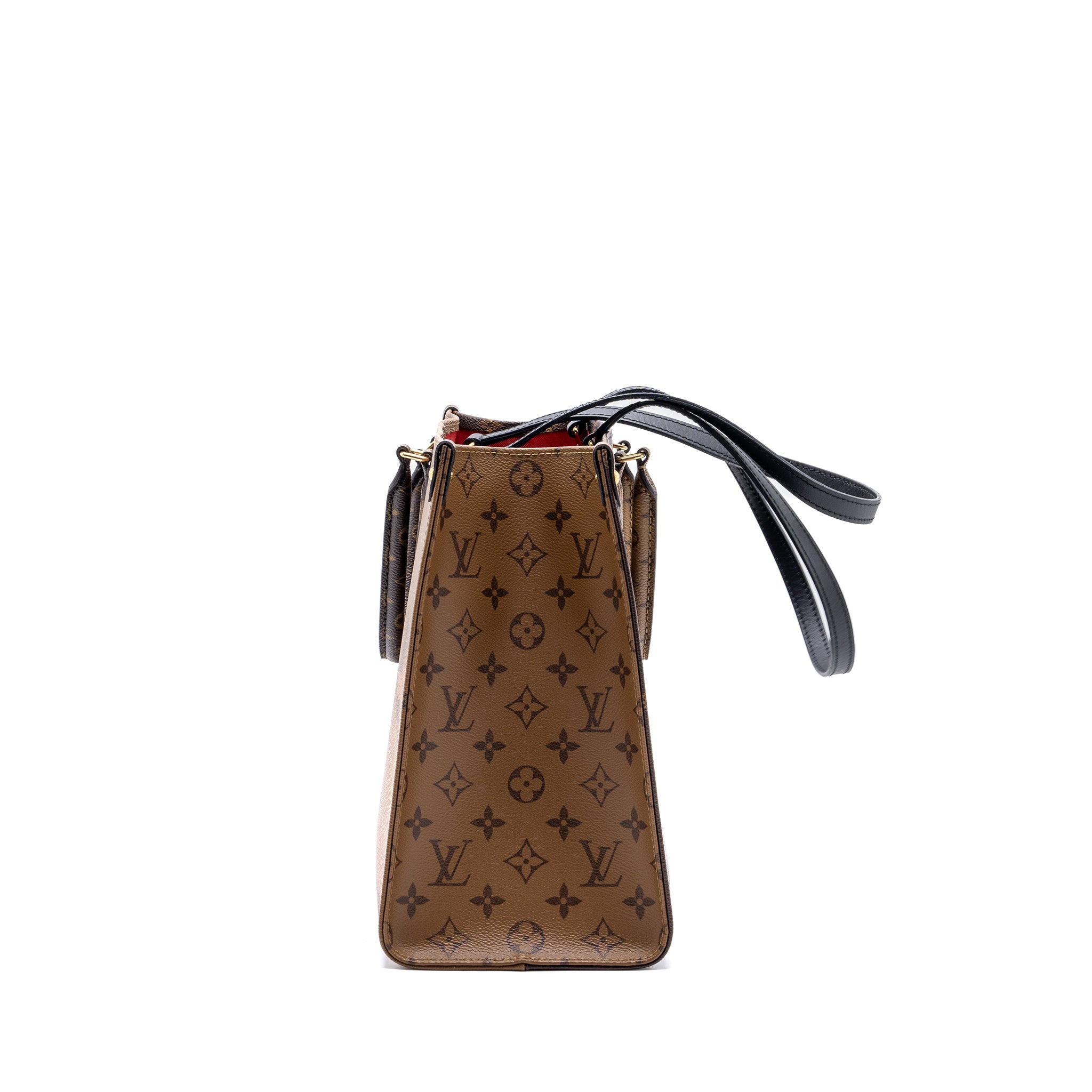 AAA Replica Louis Vuitton LV ONTHEGO MM MONOGRAM REVERSE CANVAS GHW (NEW VERSION)