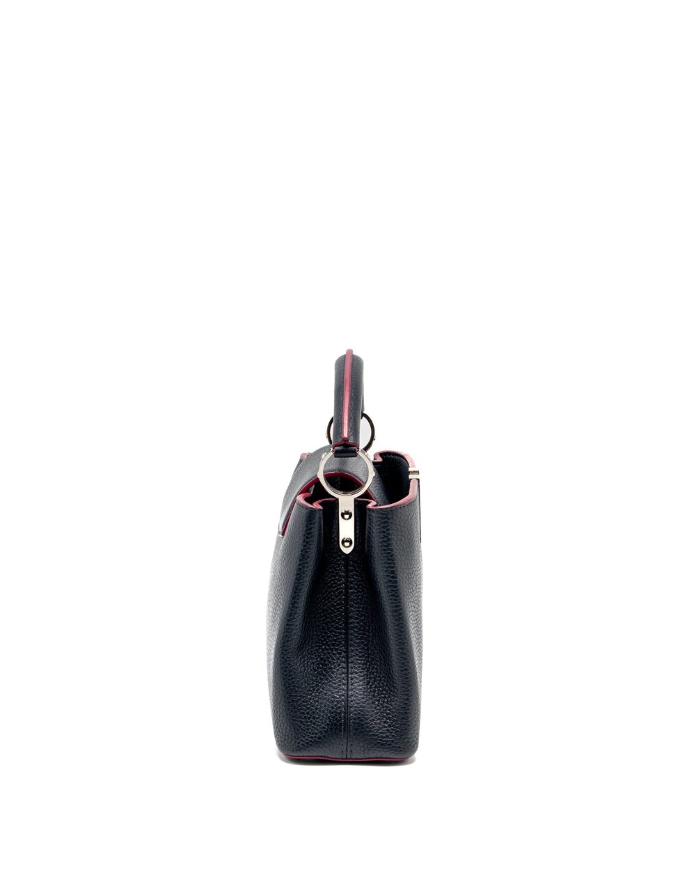AAA Replica Louis Vuitton LV CAPUCINES BB TAURILLON NAVY SHW