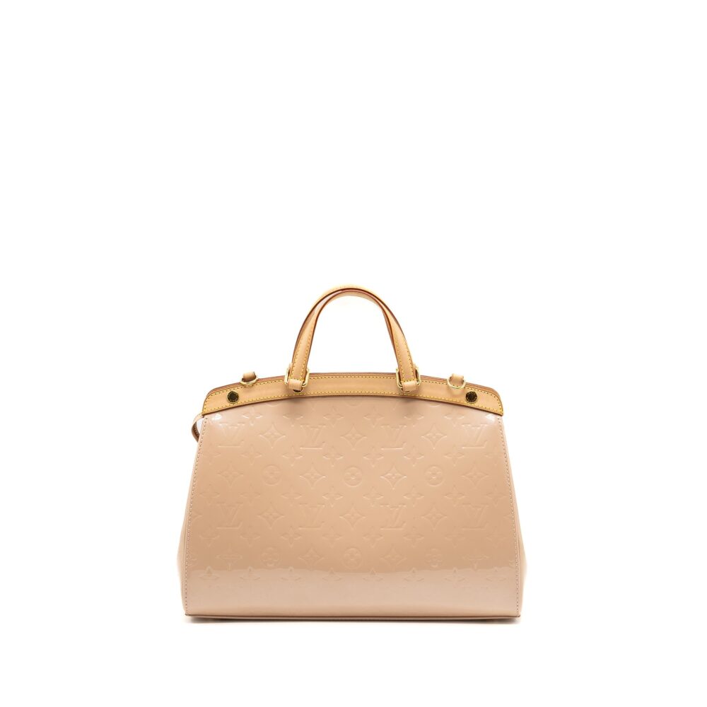 AAA Replica Louis Vuitton LV BREA MM PATENT LEATHER BEIGE GHW