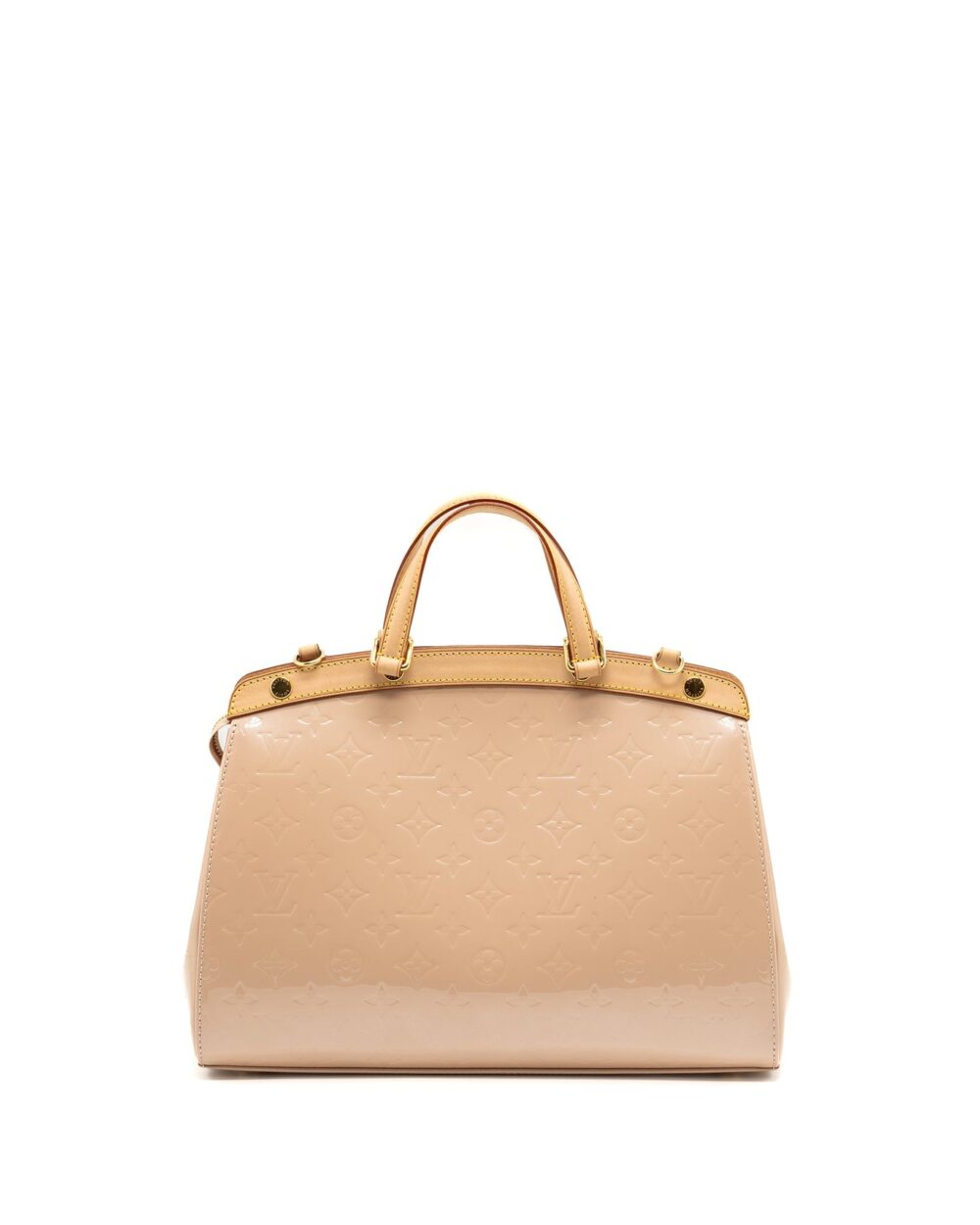 AAA Replica Louis Vuitton LV BREA MM PATENT LEATHER BEIGE GHW
