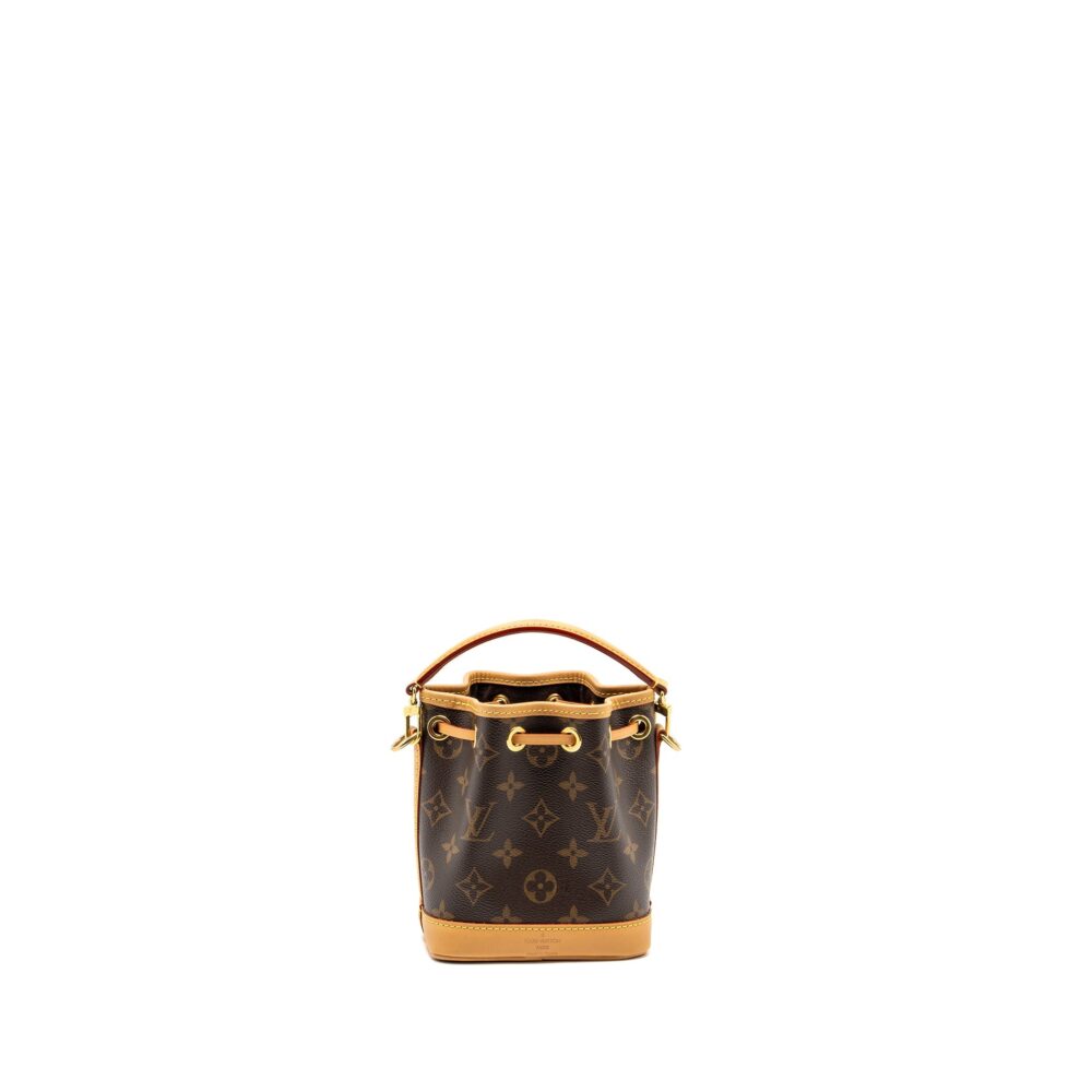 AAA Replica Louis Vuitton LV NANO NOE MONOGRAM CANVAS GHW