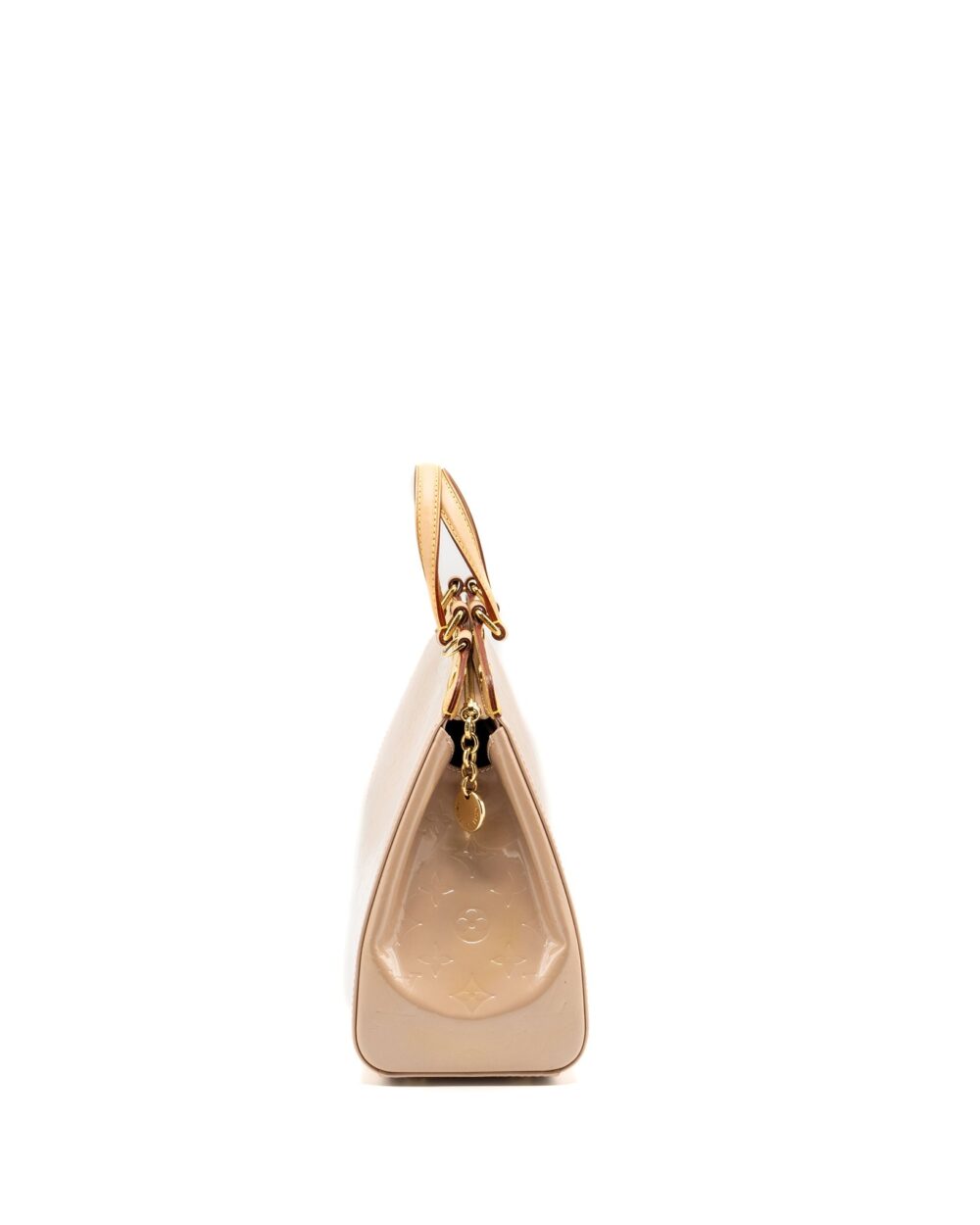 AAA Replica Louis Vuitton LV BREA MM PATENT LEATHER BEIGE GHW