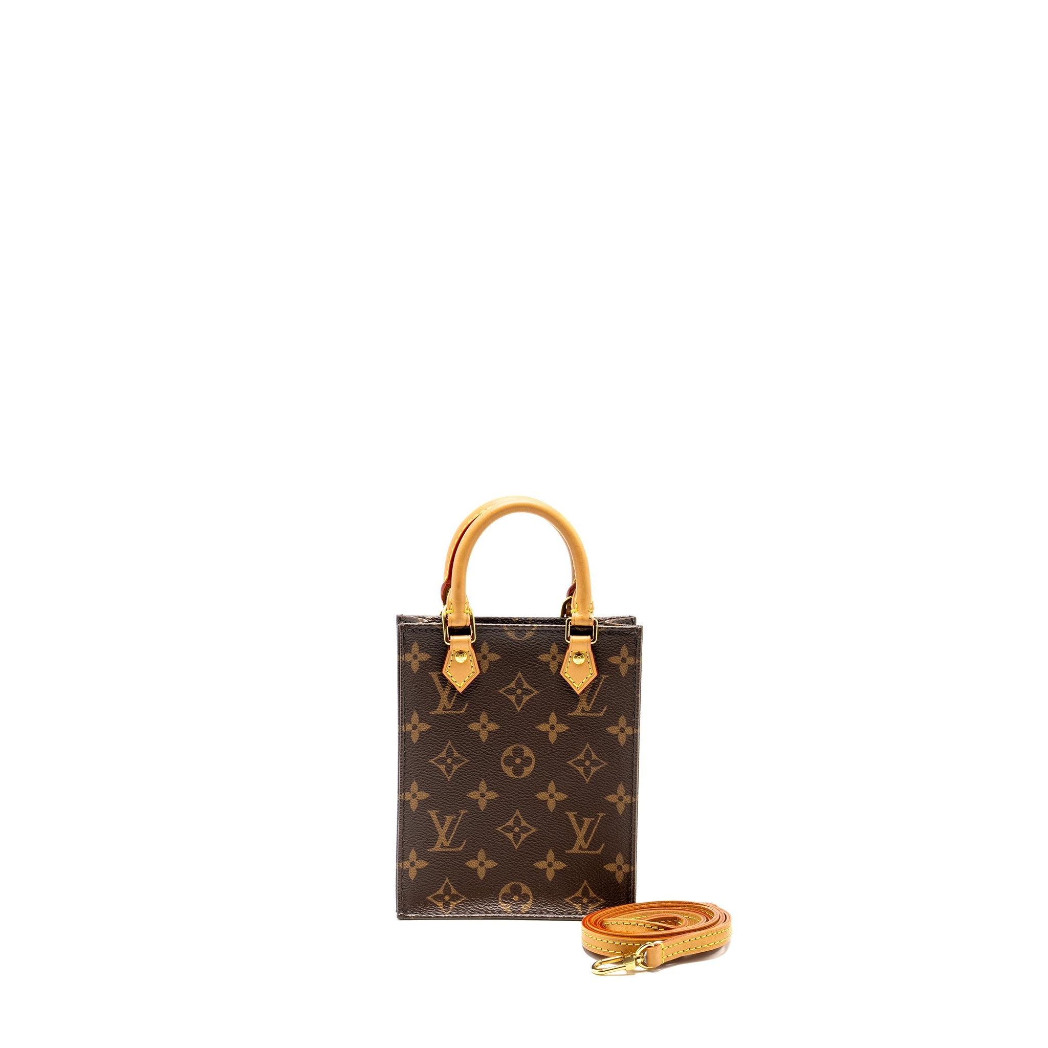 AAA Replica Louis Vuitton LV PETIT SAC PLAT MONOGRAM CANVAS GHW