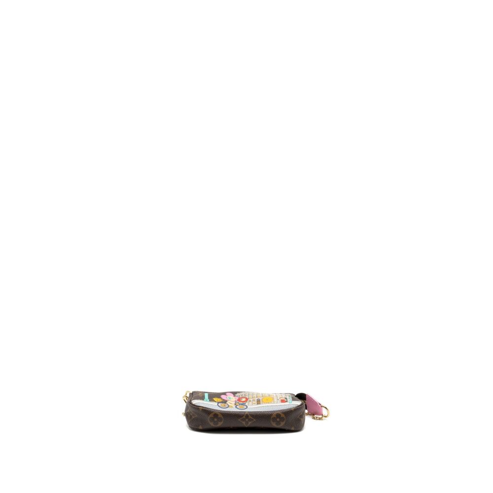 AAA Replica Louis Vuitton LV MINI POCHETTE HOLIDAY LIMITED PRINT MONOGRAM CANVAS GHW