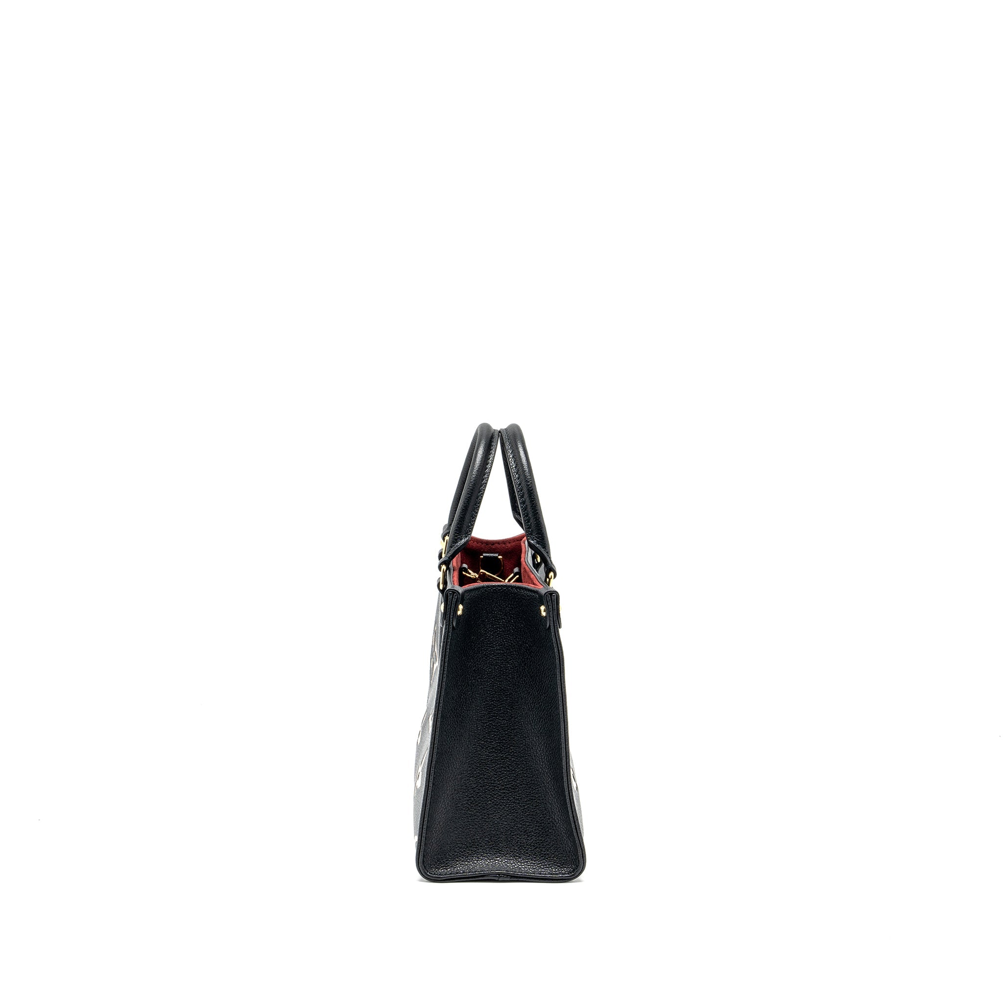 AAA Replica Louis Vuitton LV ONTHEGO PM BICOLOUR MONOGRAM EMPREINTE BLACK GHW