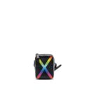 AAA Replica Louis Vuitton LV DANUBE MESSENGER BAG TAIGA BLACK/RAINBOW BLACK HARDWARE