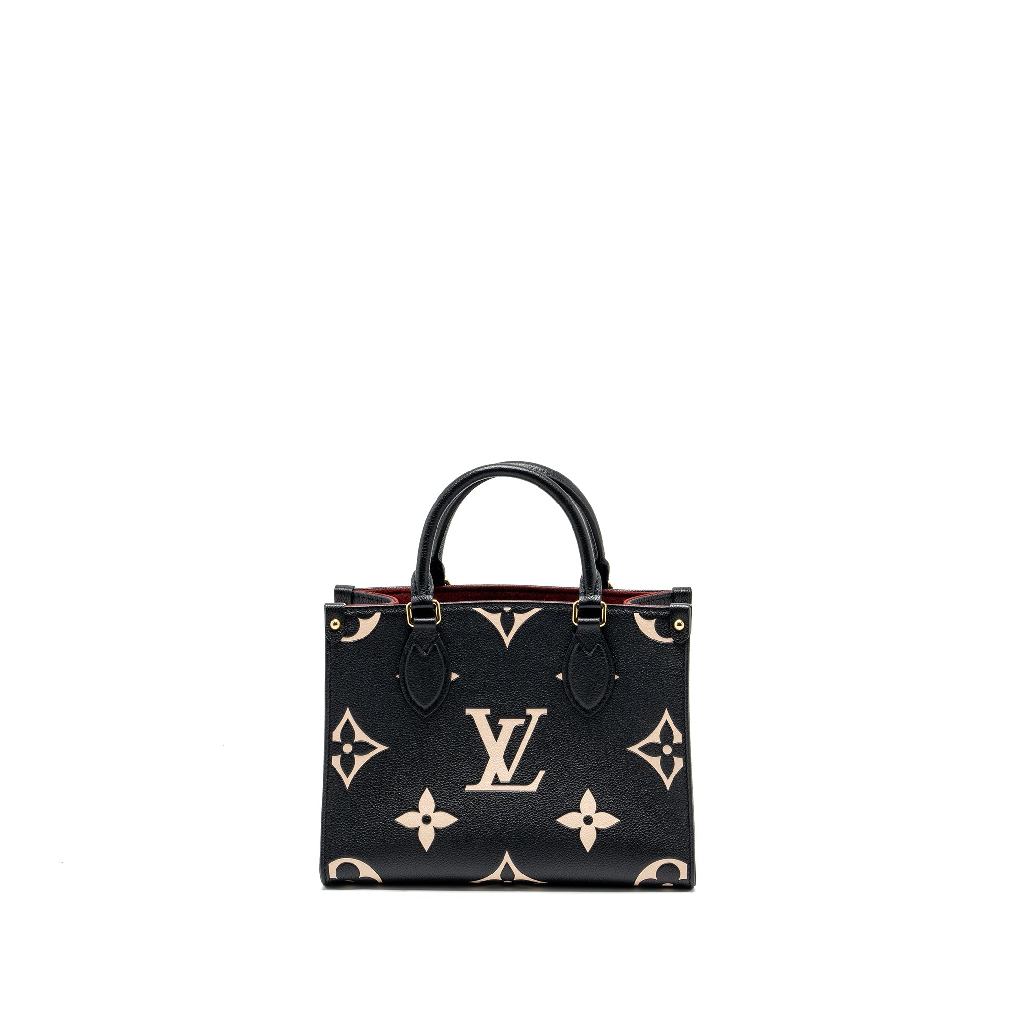 AAA Replica Louis Vuitton LV ONTHEGO PM BICOLOUR MONOGRAM EMPREINTE BLACK GHW