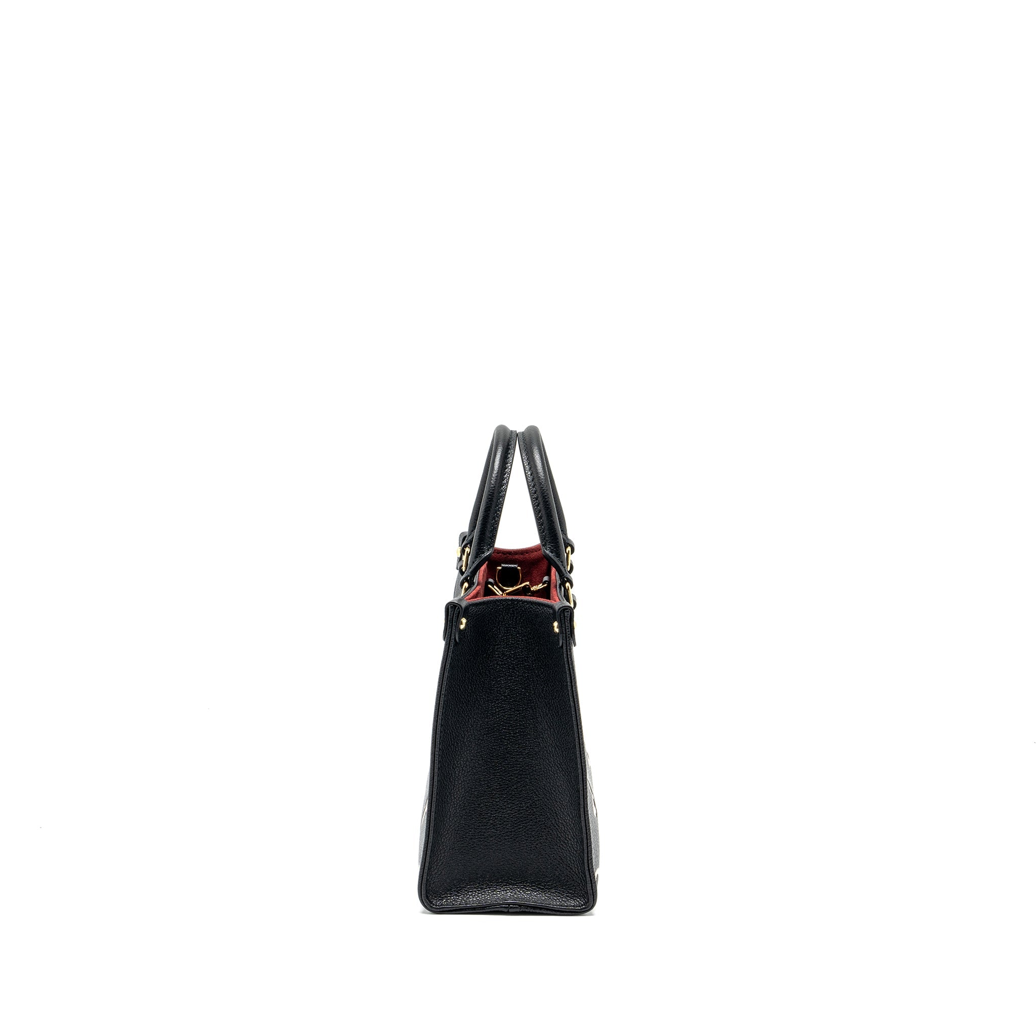 AAA Replica Louis Vuitton LV ONTHEGO PM BICOLOUR MONOGRAM EMPREINTE BLACK GHW