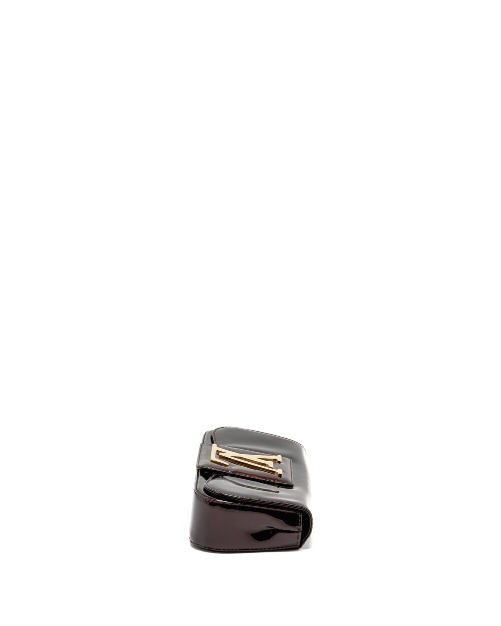AAA Replica Louis Vuitton LV SOBE CLUTCH PATENT LEATHER DARK PURPLE GHW