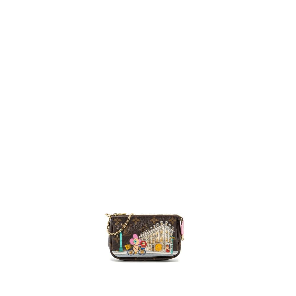 AAA Replica Louis Vuitton LV MINI POCHETTE HOLIDAY LIMITED PRINT MONOGRAM CANVAS GHW
