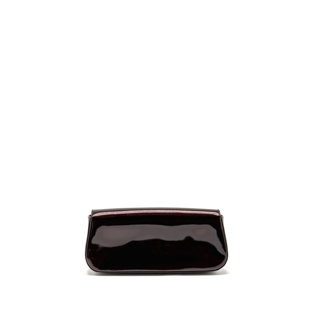 AAA Replica Louis Vuitton LV SOBE CLUTCH PATENT LEATHER DARK PURPLE GHW
