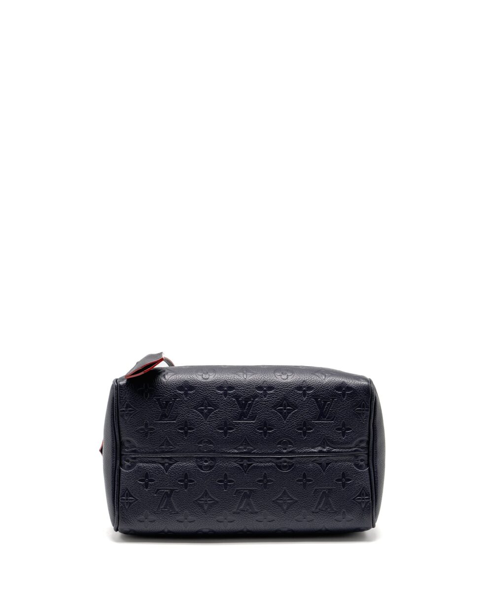 AAA Replica Louis Vuitton LV SPEEDY 25 BANDOULIERE MONOGRAM EMPREINTE NAVY/RED GHW