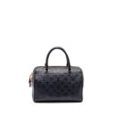 AAA Replica Louis Vuitton LV SPEEDY 25 BANDOULIERE MONOGRAM EMPREINTE NAVY/RED GHW
