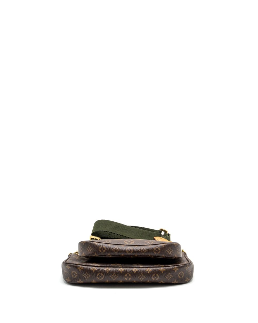 AAA Replica Louis Vuitton LV MULTI POCHETTE MONOGRAM CANVAS / KHAKI STRAP GHW