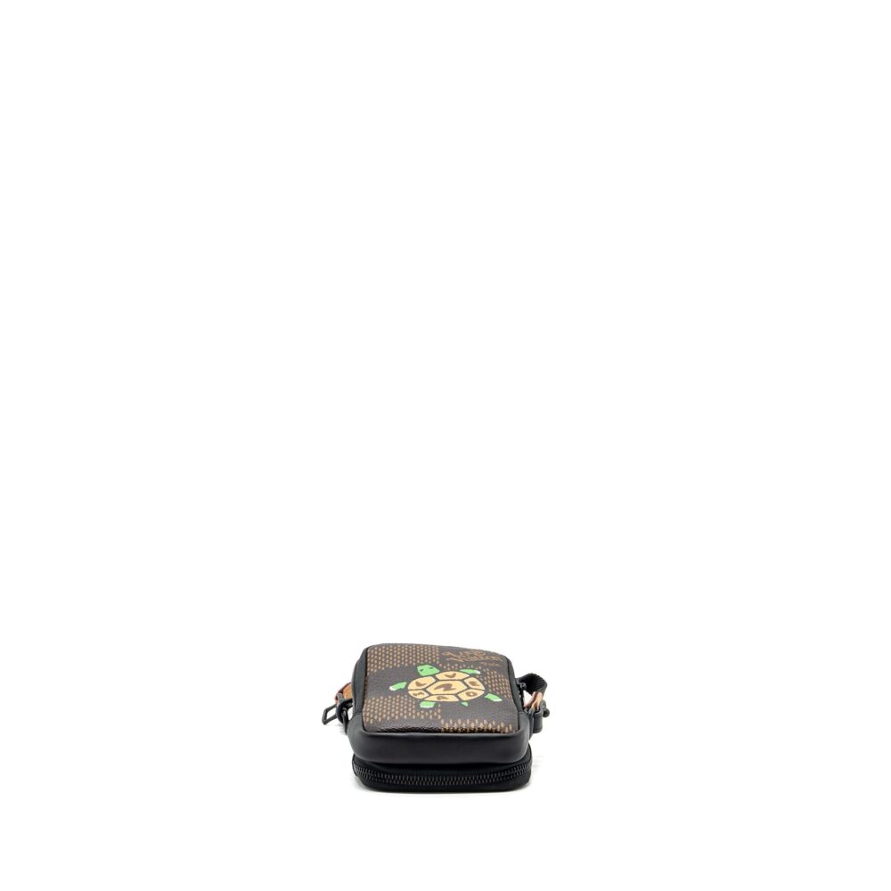 AAA Replica Louis Vuitton LV NIGO DOUBLE PHONE POUCH LIMITED EDITION BLACK HARDWARE