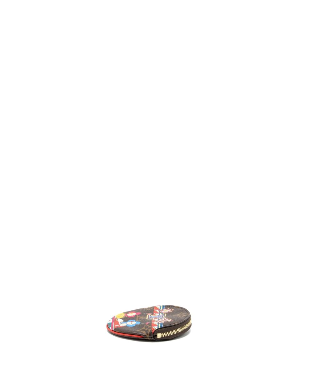 AAA Replica Louis Vuitton LV ROUND COIN POUCH VIVIENNE BUMPER CAR MONOGRAM CANVAS MULTICOLOUR GHW