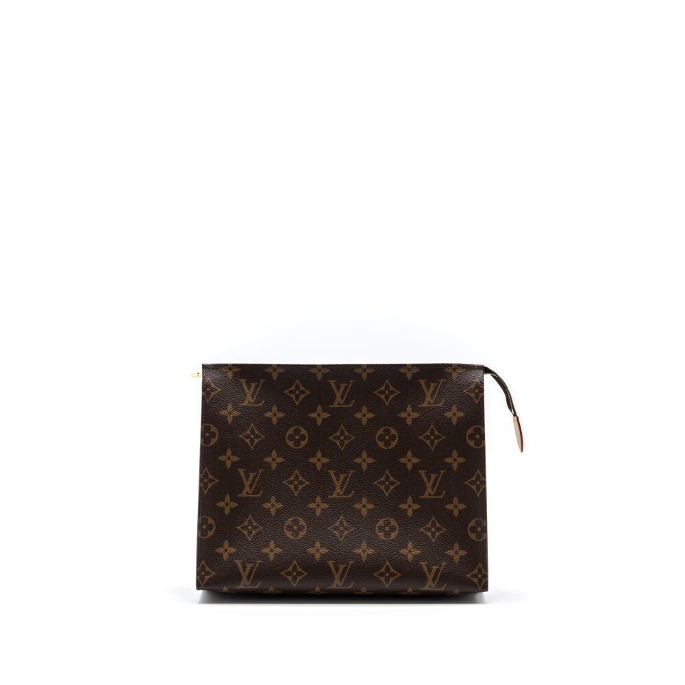 AAA Replica Louis Vuitton LV TOILETRY POCHETTE 26 MONOGRAM CANVAS GHW