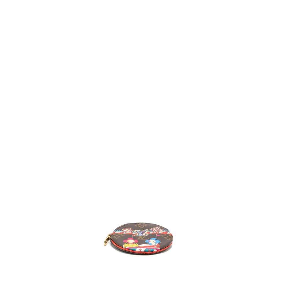 AAA Replica Louis Vuitton LV ROUND COIN POUCH VIVIENNE BUMPER CAR MONOGRAM CANVAS MULTICOLOUR GHW