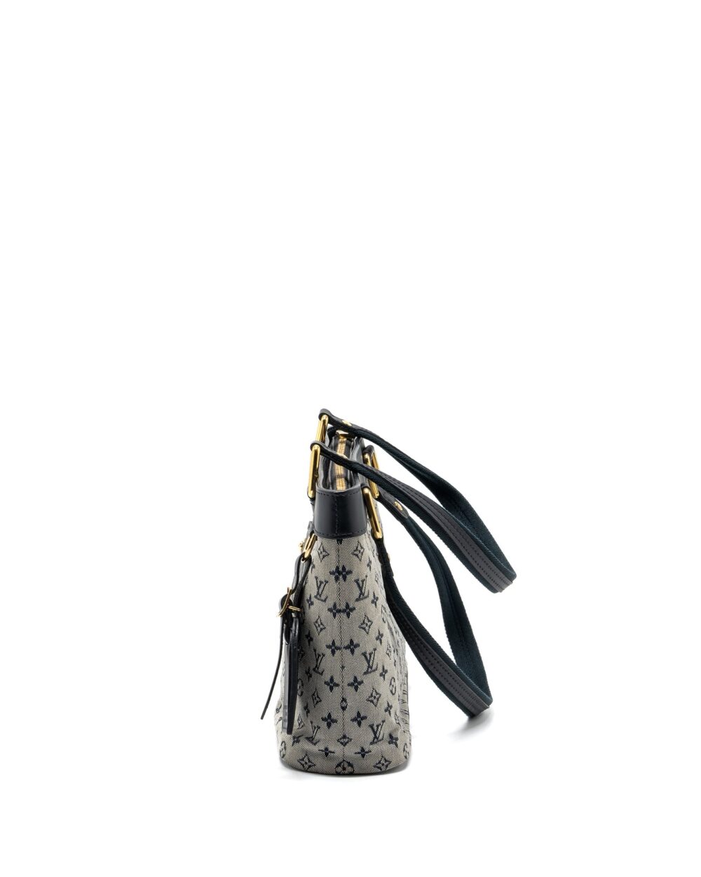 AAA Replica Louis Vuitton LV VINTAGE ZIP TOTE BAG FABRIC BLUE GHW
