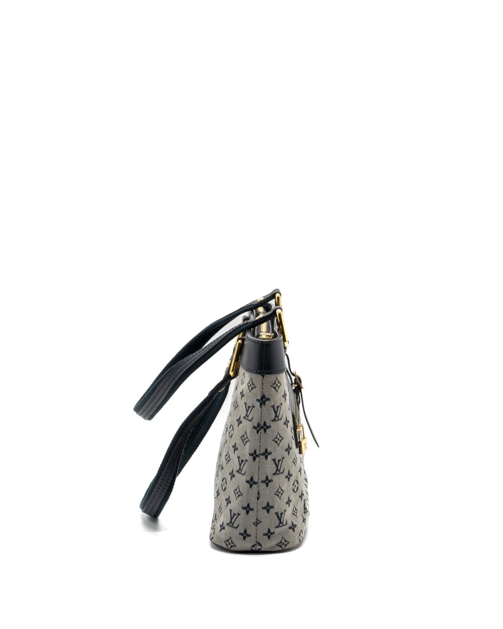 AAA Replica Louis Vuitton LV VINTAGE ZIP TOTE BAG FABRIC BLUE GHW