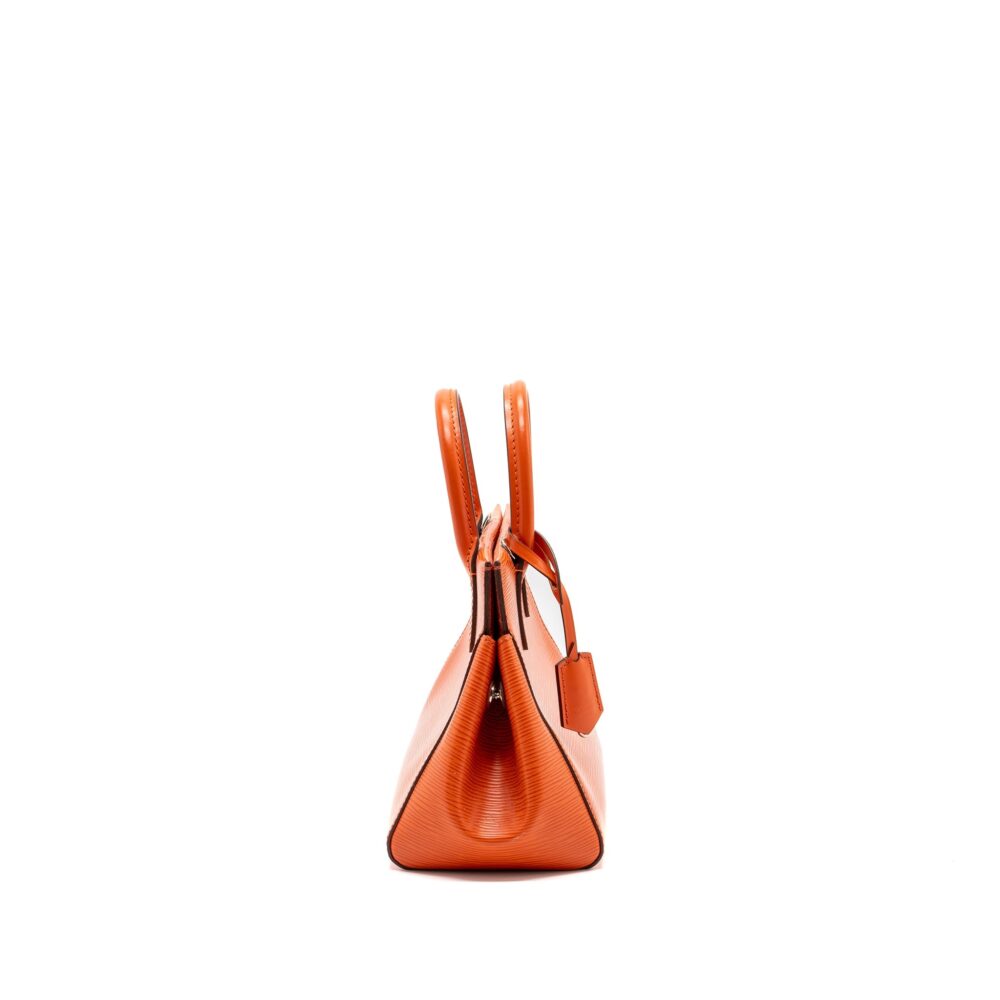 AAA Replica Louis Vuitton LV TOP HANDLE TOTE BAG EPI ORANGE SHW