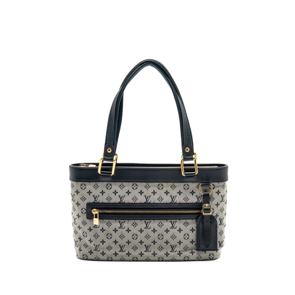 AAA Replica Louis Vuitton LV VINTAGE ZIP TOTE BAG FABRIC BLUE GHW