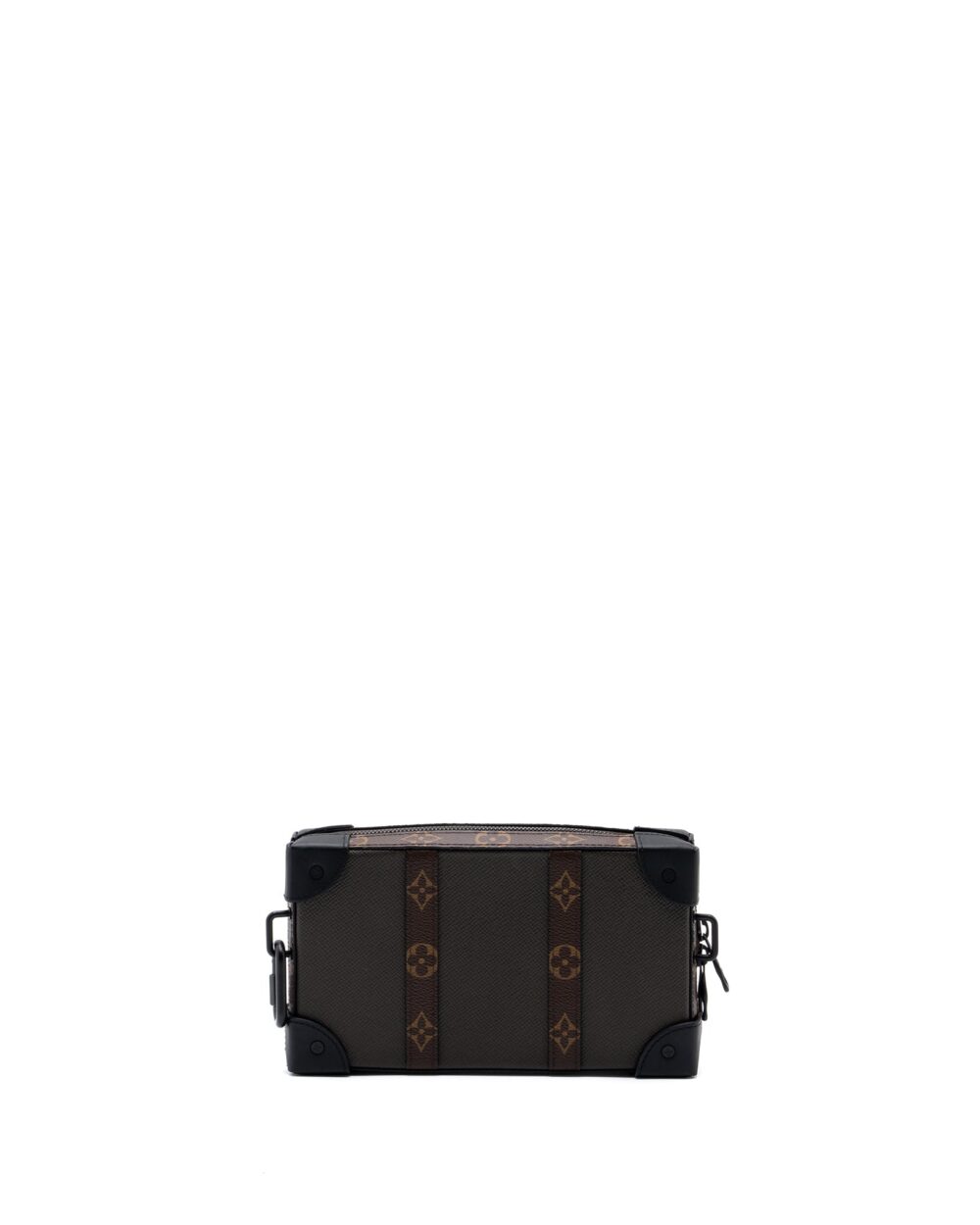 AAA Replica Louis Vuitton LV SOFT TRUNK WALLET TAIGA / MONOGRAM CANVAS KHAKI GREEN WITH BLACK HARDWARE