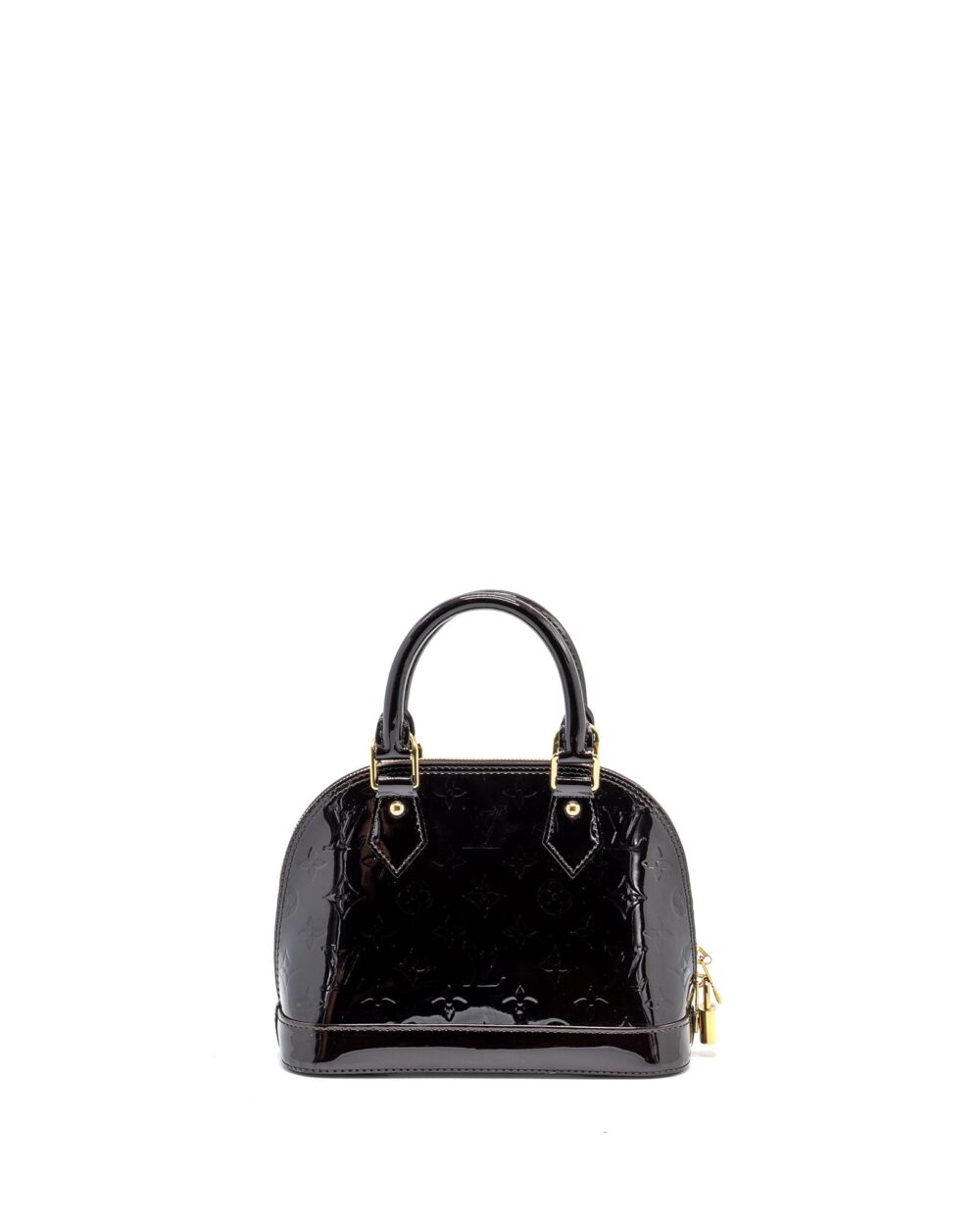 AAA Replica Louis Vuitton LV ALMA BB MONOGRAM PATENT AMARANTE PURPLE GHW
