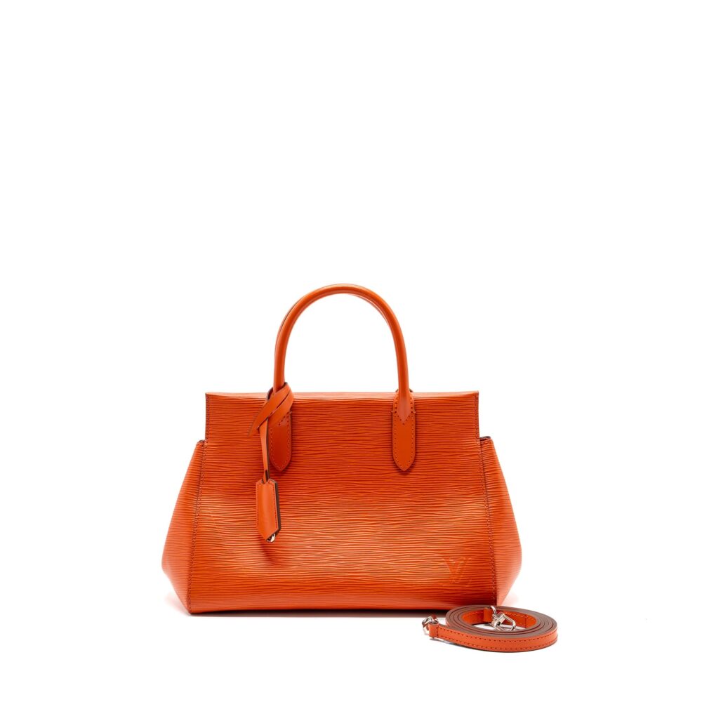 AAA Replica Louis Vuitton LV TOP HANDLE TOTE BAG EPI ORANGE SHW