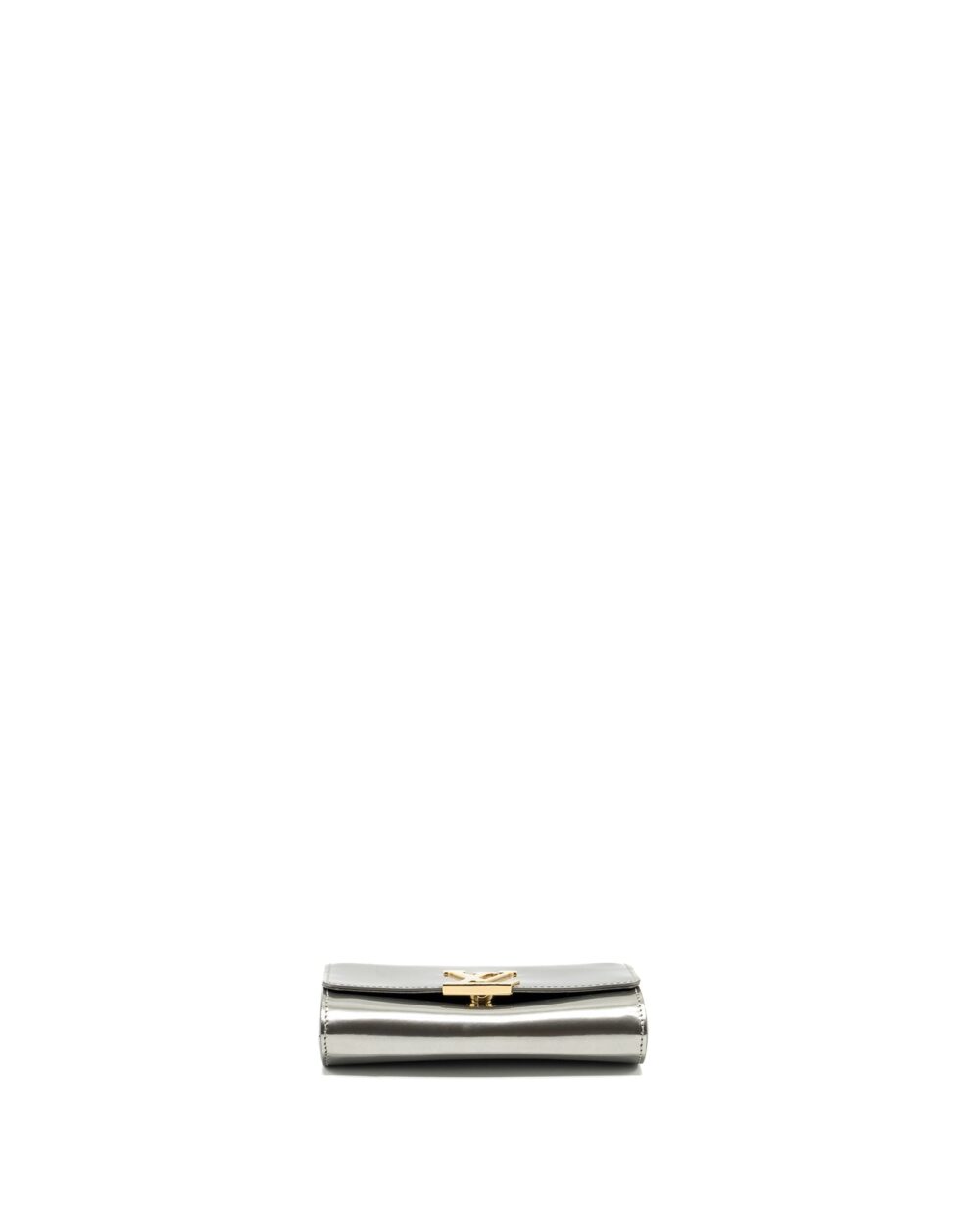 AAA Replica Louis Vuitton LV LOUISE PM PATENT SILVER GHW
