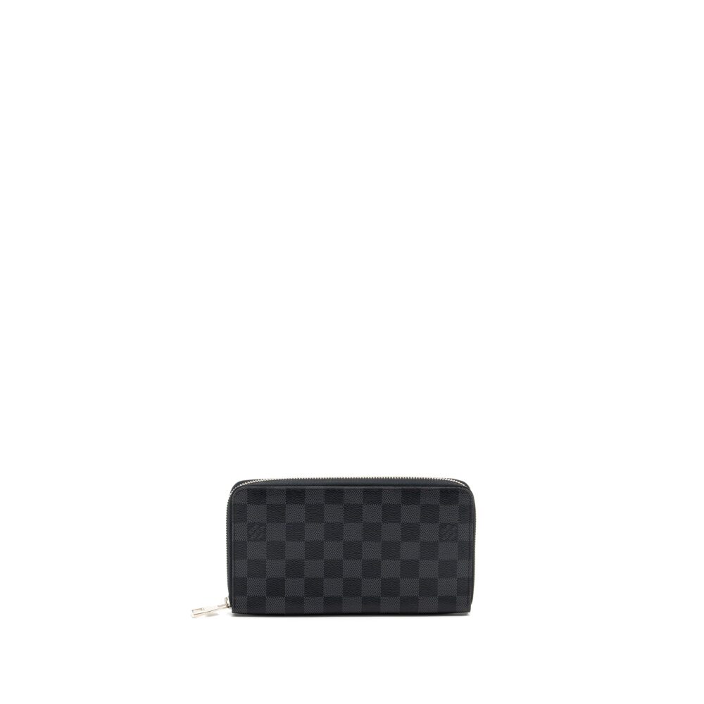AAA Replica Louis Vuitton LV ZIPPY ORGANISER DAMIER GRAPHITE CANVAS BLACK SHW