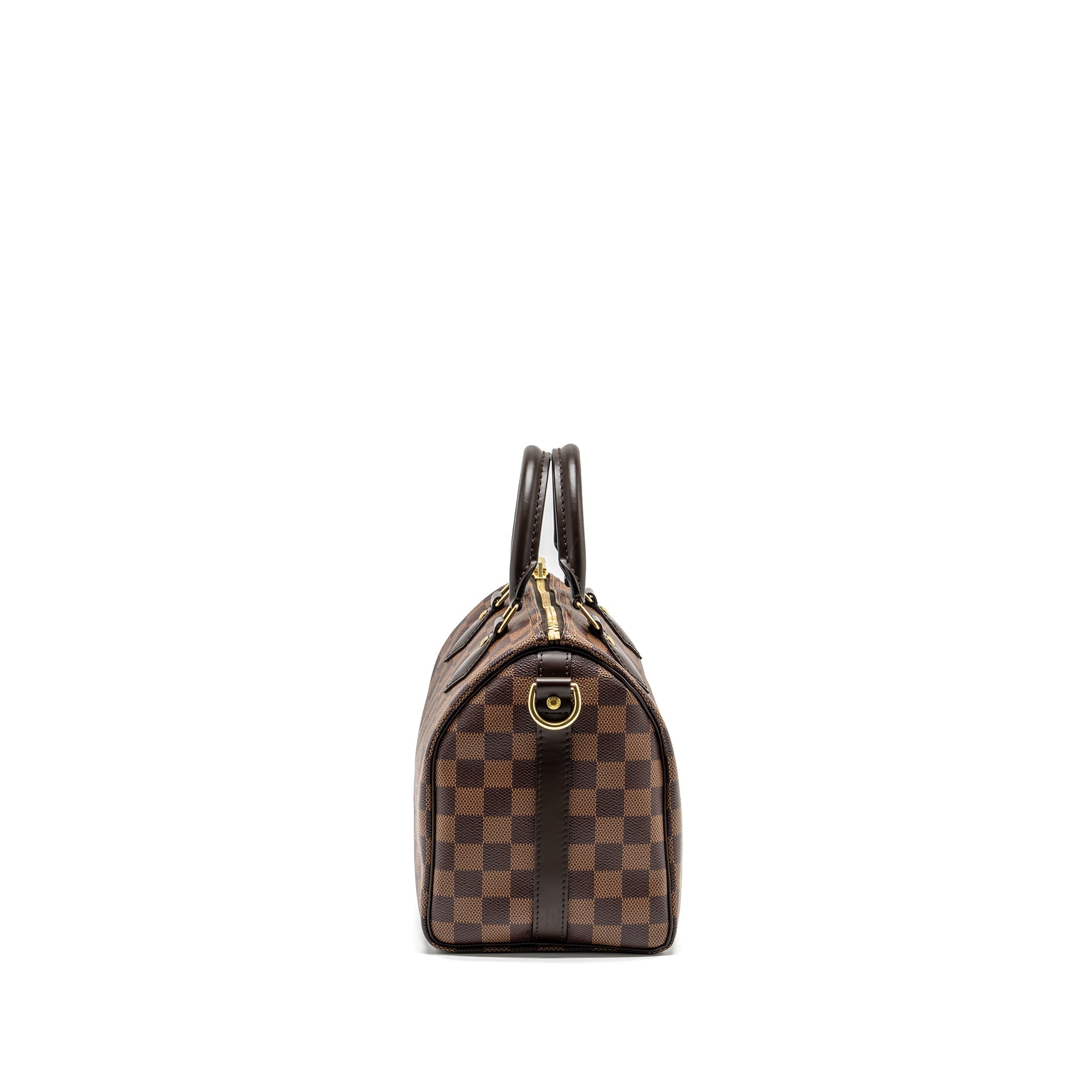 AAA Replica Louis Vuitton LV SPEEDY BANDOULIERE 25 DAMIER EBENE GHW