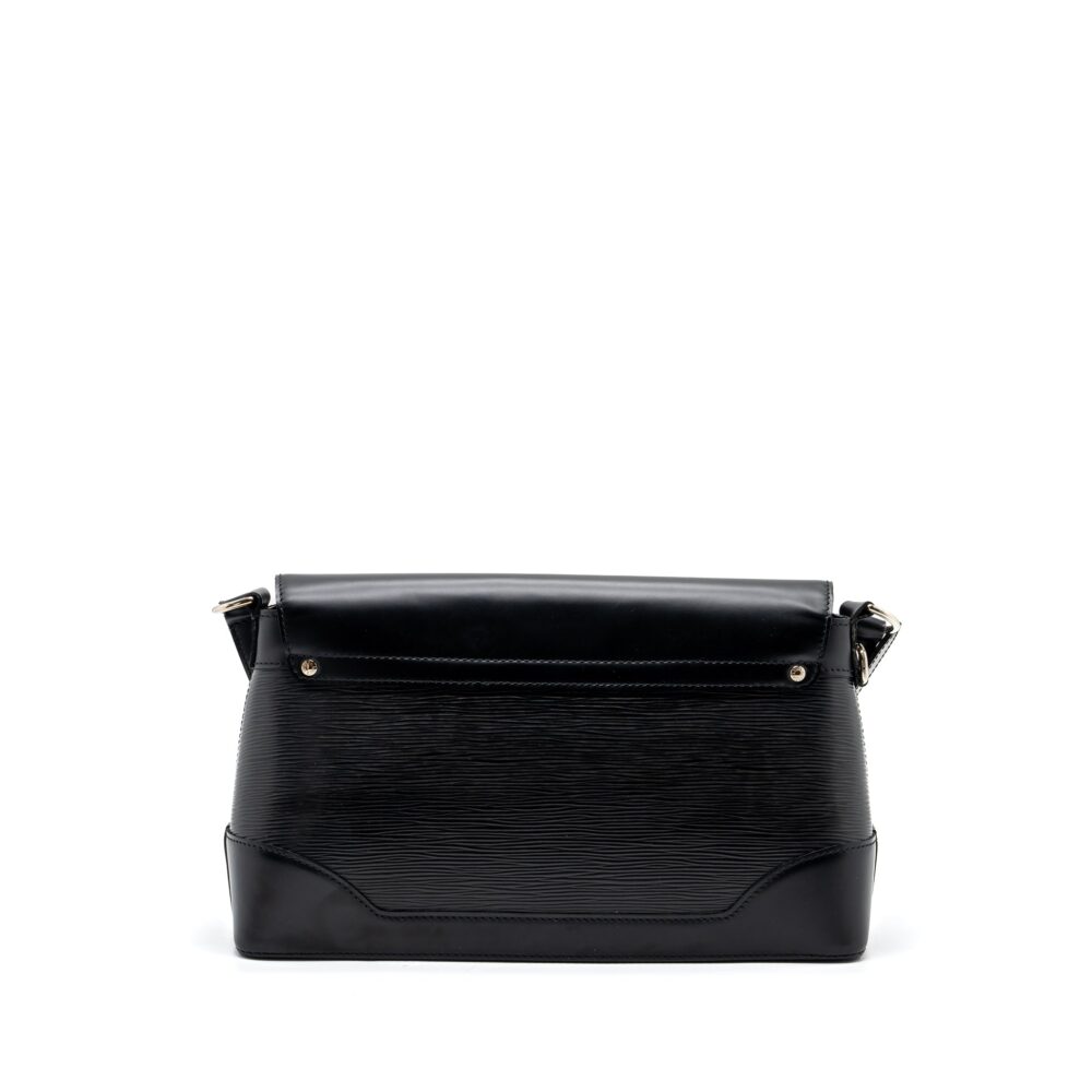 AAA Replica Louis Vuitton LV BAGATELLE PM EPI BLACK SHW