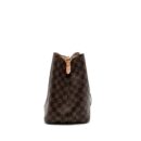 AAA Replica Louis Vuitton LV NEONOE MM DAMIER EBENE CANVAS LIGHT PINK GHW