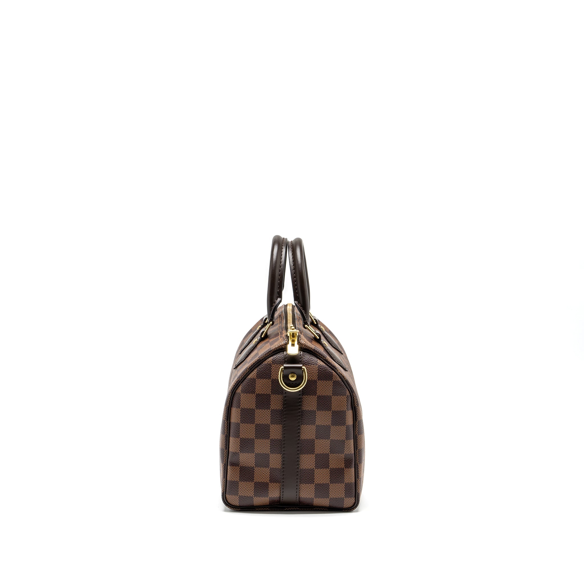 AAA Replica Louis Vuitton LV SPEEDY BANDOULIERE 25 DAMIER EBENE GHW