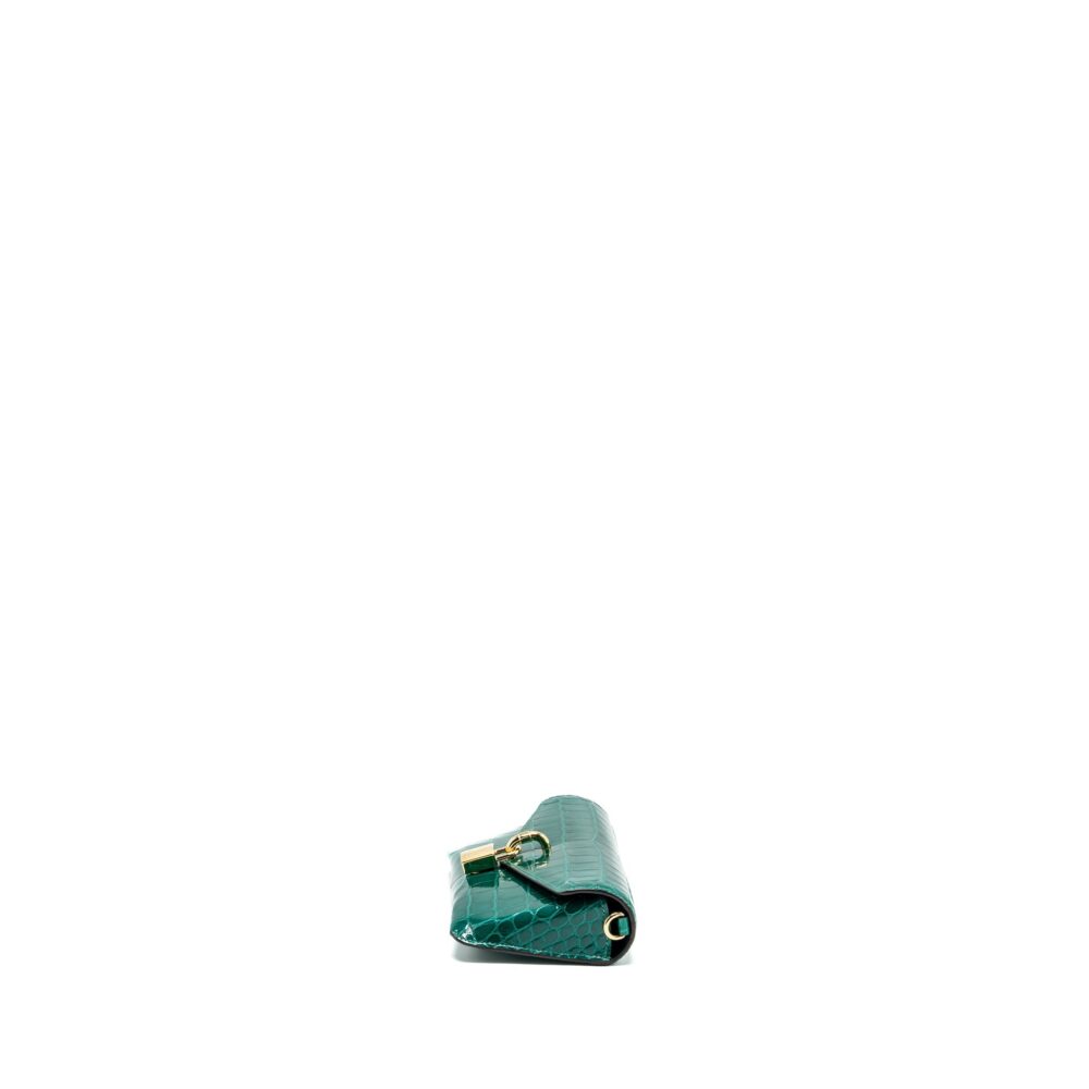 AAA Replica Louis Vuitton LV PADLOCK ON STRAP CROCODILE BRILLANT GREEN GHW