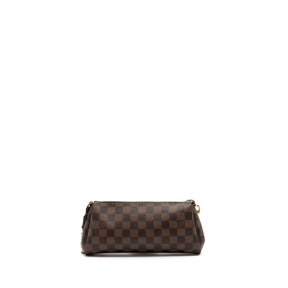 AAA Replica Louis Vuitton LV EVA POCHETTE DAMIER EBENE GHW