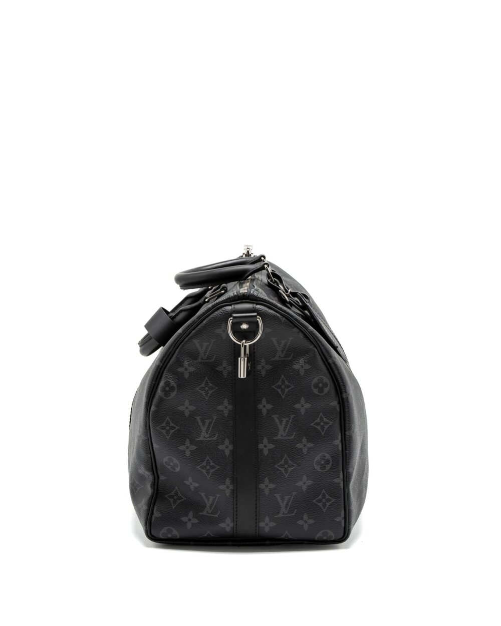AAA Replica Louis Vuitton LV Keepall Bandoulière 45 Monogram Eclipse Canvas SHW