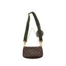 AAA Replica Louis Vuitton LV MULTI POCHETTE ACCESSORIES MONOGRAM CANVAS KHAKI GHW
