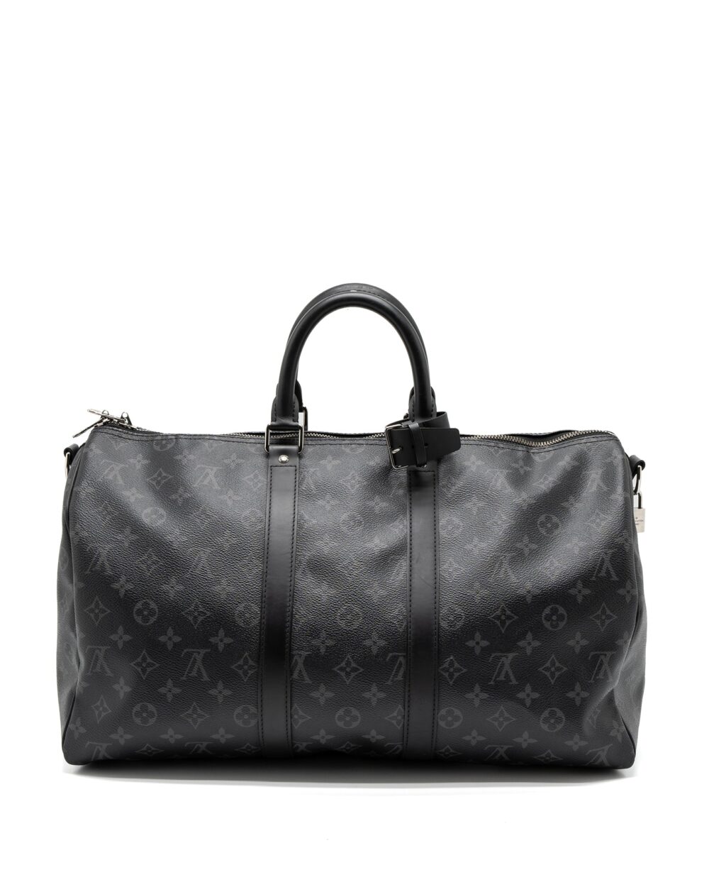 AAA Replica Louis Vuitton LV Keepall Bandoulière 45 Monogram Eclipse Canvas SHW